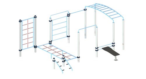 Воркаут комплекс TMS-V7 Для тренировки верхних и нижних конечностей TMS-V7