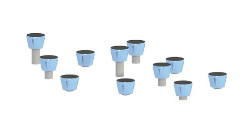 Комплекс для развития ловкости (прыжковые столбики) TMS-V21