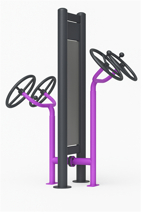 Тренажер уличный штурвалы двойной TMS-LBT6