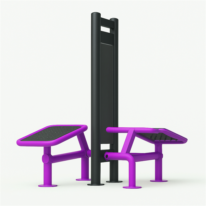 Уличные тренажер скамья для пресса двойная TMS-LBT11