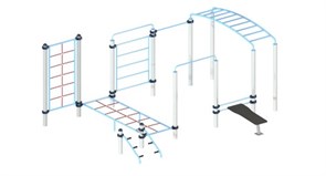 Воркаут комплекс TMS-V7 Для тренировки верхних и нижних конечностей TMS-V7