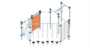 Воркаут комплекс TMS-V9 Для координации и комплексного развития TMS-V9