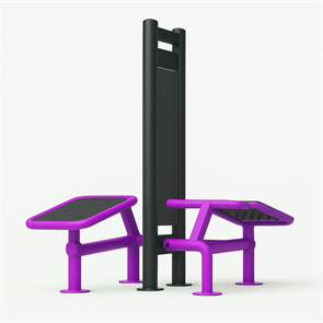 Уличные тренажер скамья для пресса двойная TMS-LBT11