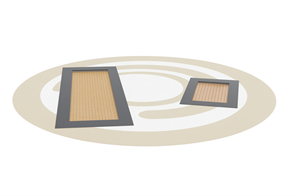 Уличный прямоугольный батут встраиваемый TMS-BBRS