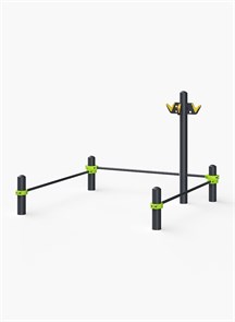 Комплекс для рывка гири. С гирями 2х8кг, 2х 16кг TMS-GTOА25.7